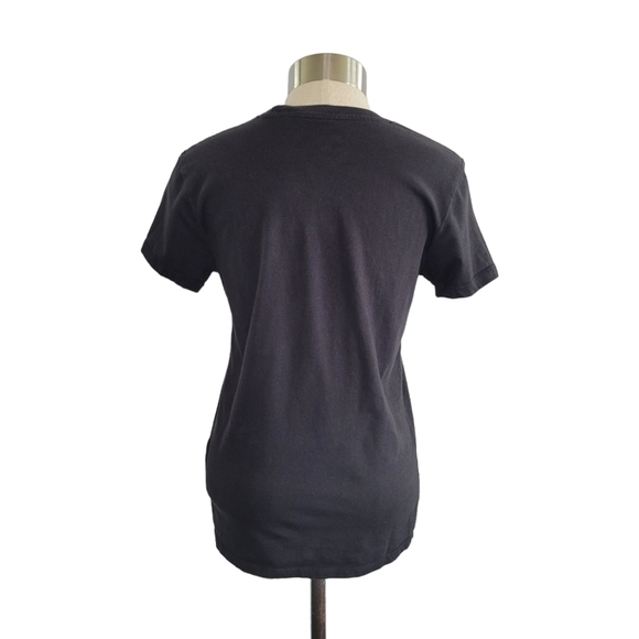 Levi's Women's Black Logo Perfect Short Sleeve Crew Neck Cotton T-Shirt Size XS - Picture 5 of 8